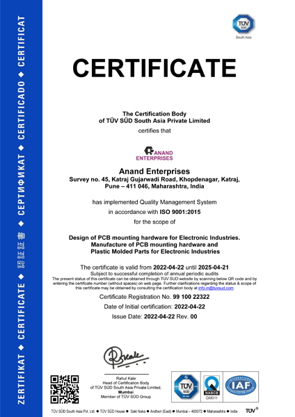 ISO Certificate